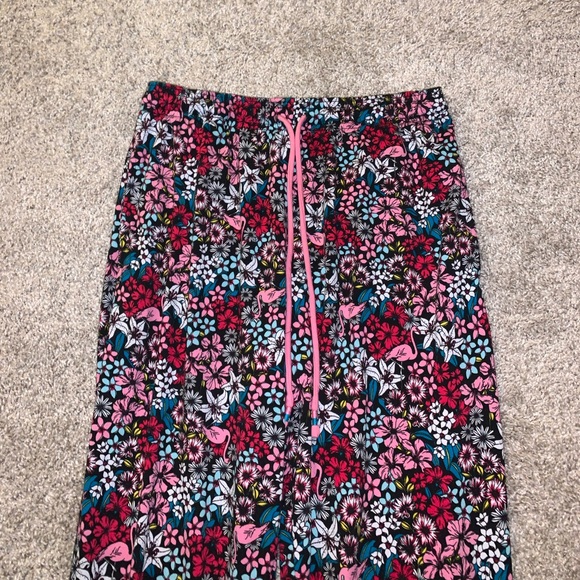Cuddl Duds Smart Comfort Red, Pink & Blue Floral Pants size S - Picture 4 of 10